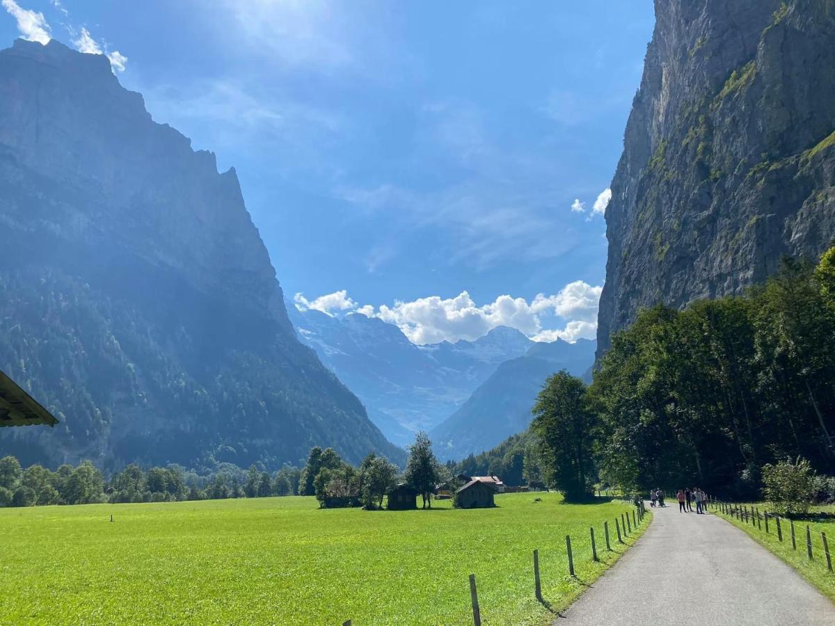 Ferienwohnung Talhaus Lauterbrunnen Exterior foto