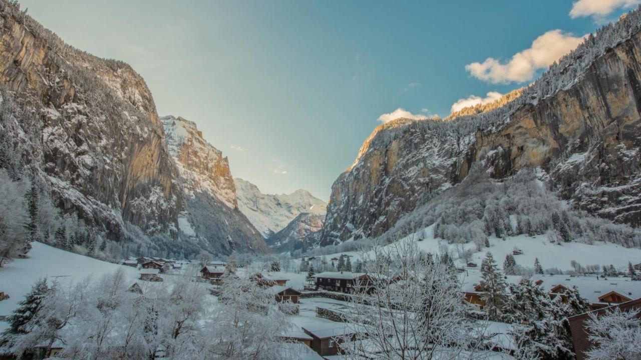 Ferienwohnung Talhaus Lauterbrunnen Exterior foto